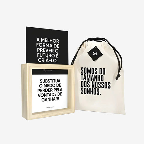 Kit Quadro Caixa Filosofal