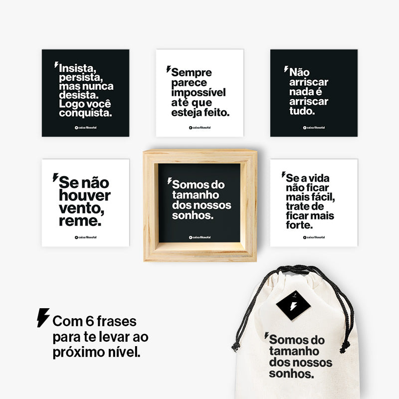 Kit Quadro Caixa Filosofal